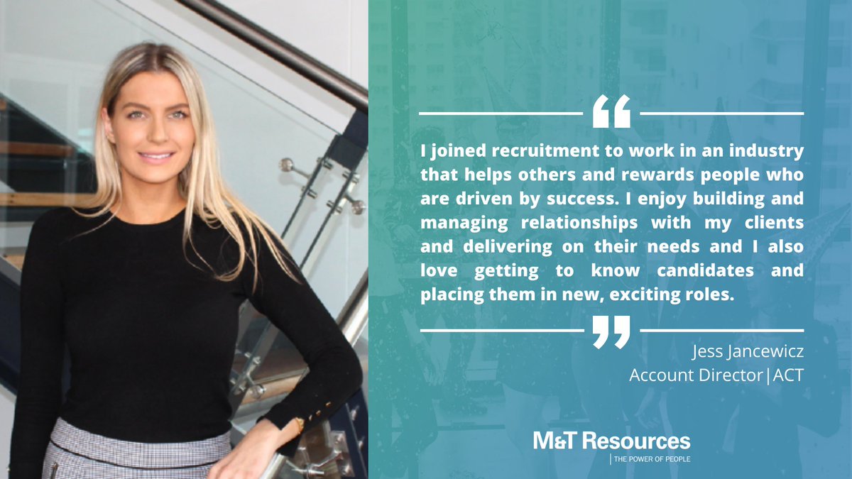 Congratulations to Jess Jancewicz for 9 years at M&amp;T and for earning the spot as our highest biller in FY21-22. Her drive for success, in-depth market knowledge, and knack for building great relationships has seen her achieve great things for herself and others in her time here.