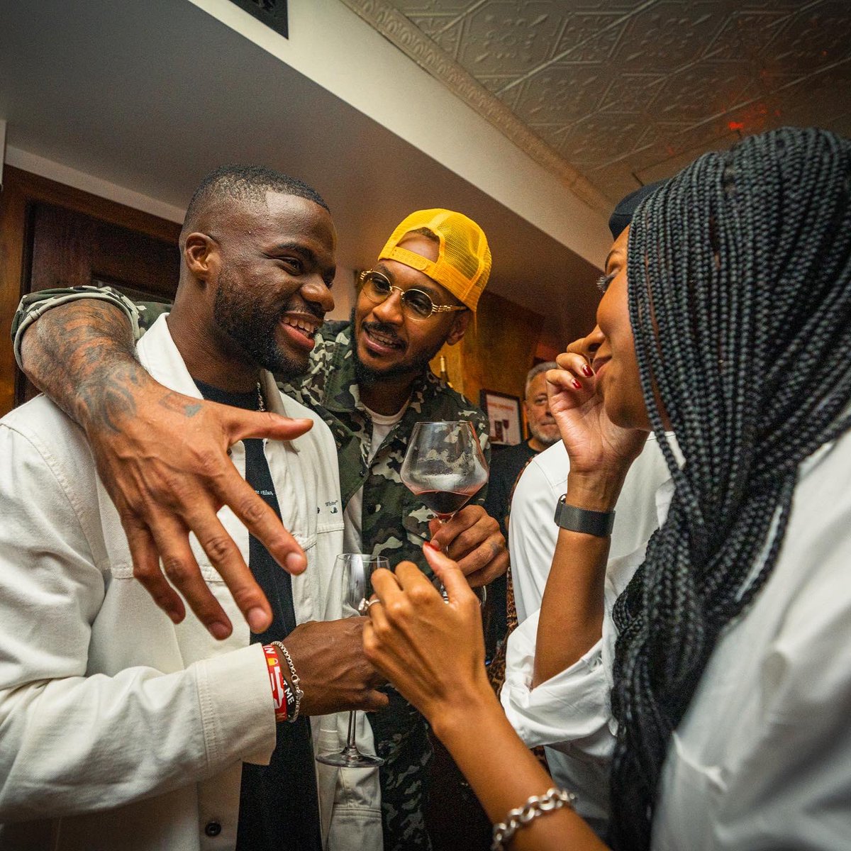 carmeloanthony's tweet photo. In the presence of greatness last night. Thank you to everyone who came out to support @viin7estate. https://t.co/dYeA2uWeuF