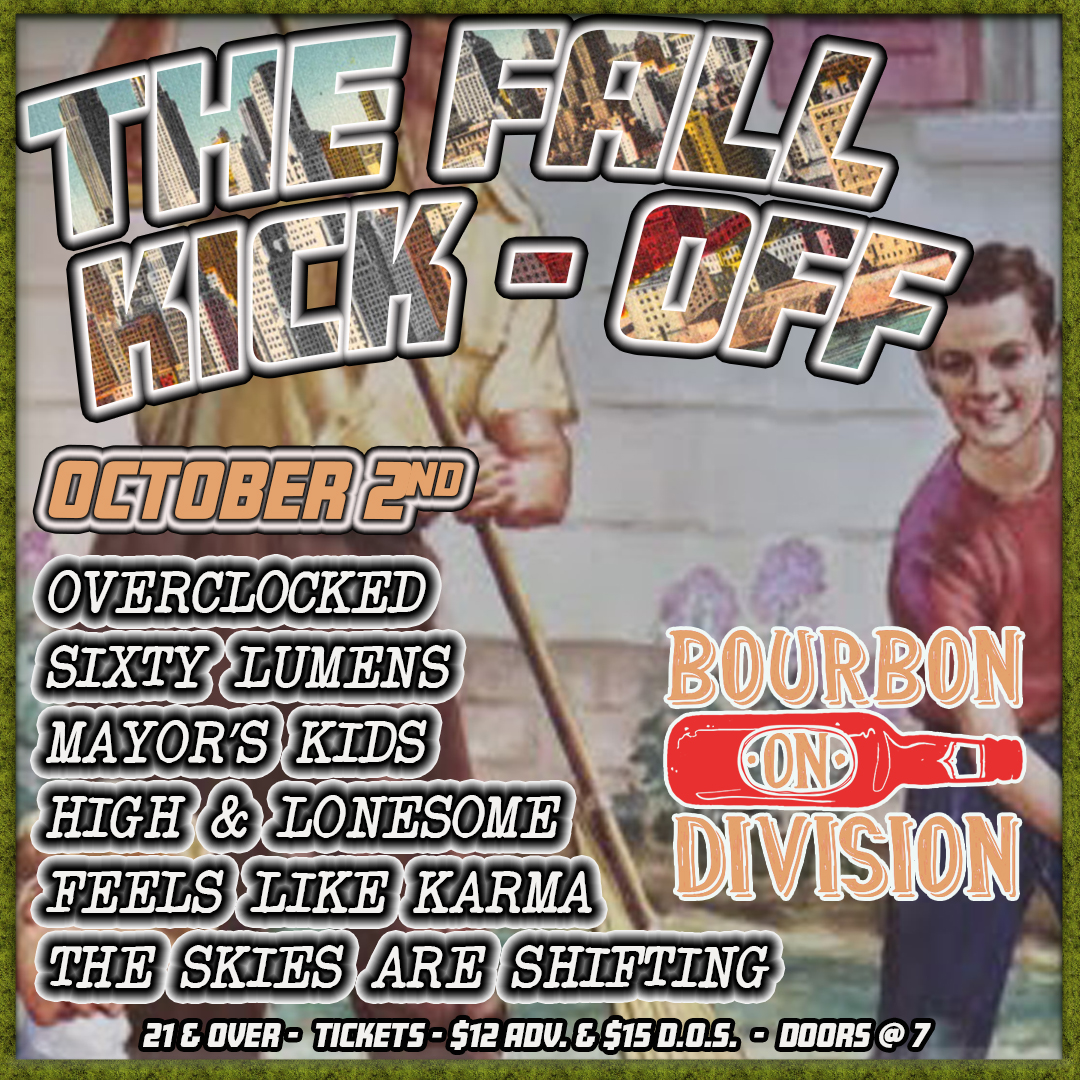 BourbonChicago's tweet photo. We’re kicking off October the right way at Bourbon on Division with a night of live music by Chicago’s up-and-coming bands! Pull up on 10/2 to catch @Overclockedband, @sixtylumens &amp; more rock the house!

Tickets are available now -> https://t.co/lIwQNSRzON https://t.co/SnPXN4tw3k