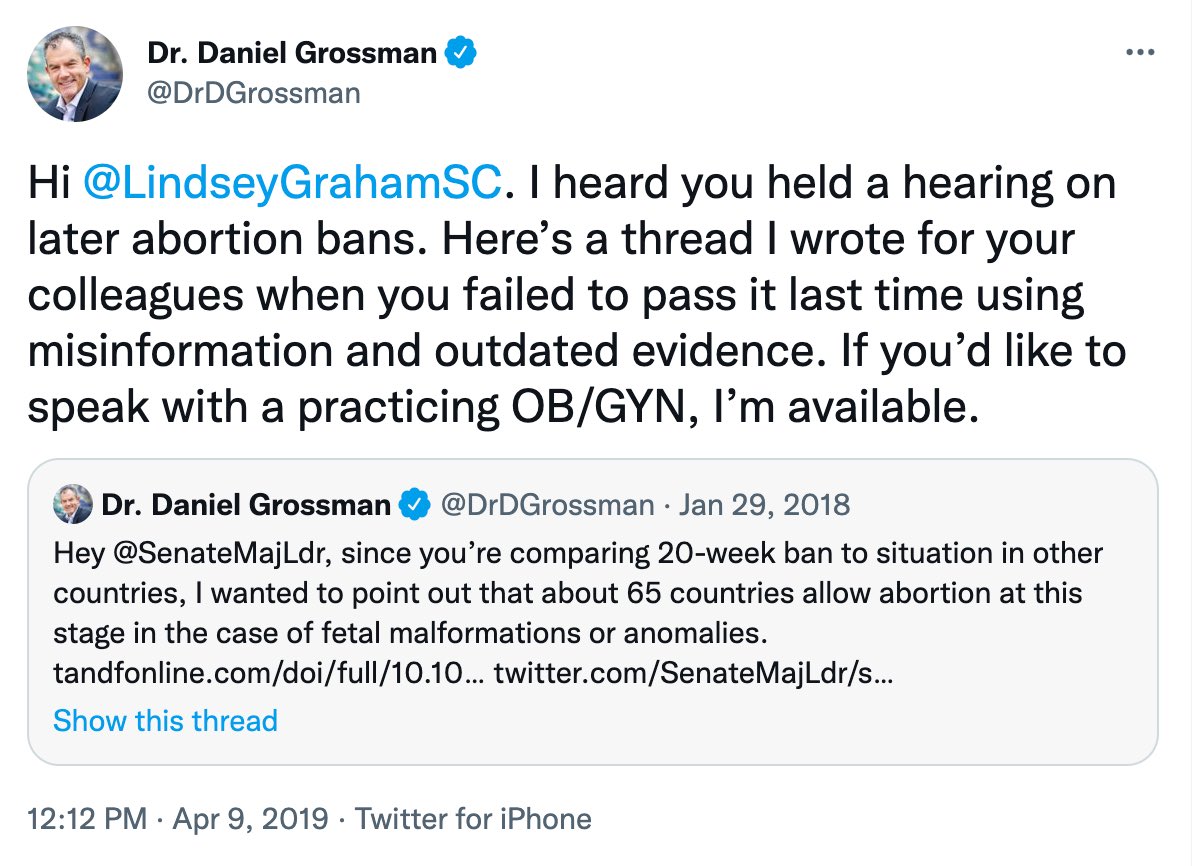Oh Lindsey Lindsey Lindsey. We already had this conversation...in 2019…and 2018…and so many times before that. The scientific evidence hasn’t change. How many times are you going to pull this fact-free xenophobic, racist, misogynistic political stunt? x.com/drdgrossman/st…