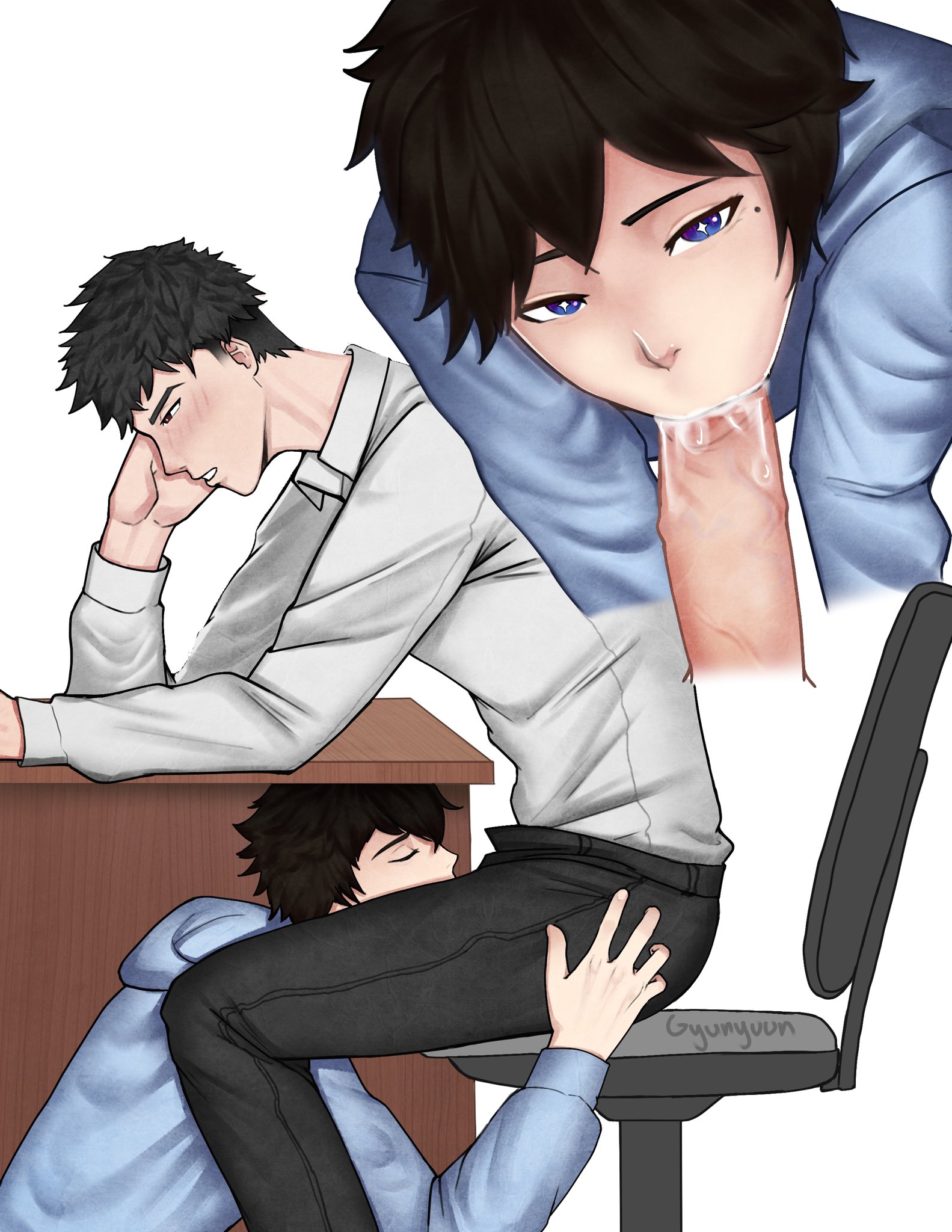 Gyunyuun в X: „need..... head............... nsfw gayart yaoi blowjob  porn t.coLGXCcDTGx2“  X