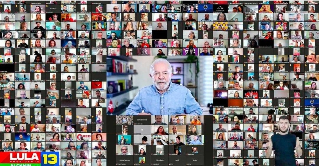 Em reunião virtual com comunicadores Lula reafirma acreditar na vitória no primeiro turno! #LulaNoPrimeiroTurno