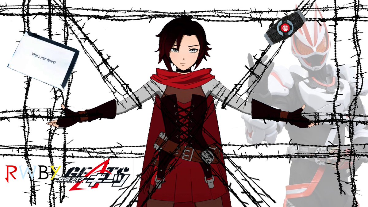KRAvenger2024's tweet image. "What is your desire,Ruby Rose?"

Made this edit of RWBY and Kamen Rider Geats