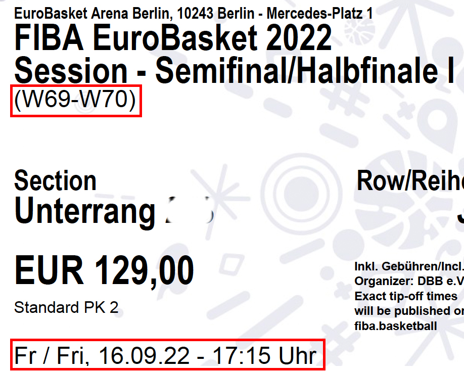 FelipeJOrtega's tweet photo. No sé que hacer porque el horario de mis entradas es el de las 17:15 pero sin embargo pone (w69-w70) que ese partido se celebrará a las 20:30. He contactado con @FIBA @FIBA_es y @eventimDE (la que comercializa las entradas) pero de momento sin respuesta. Gracias de antemano. https://t.co/m2Pd4SzqPD