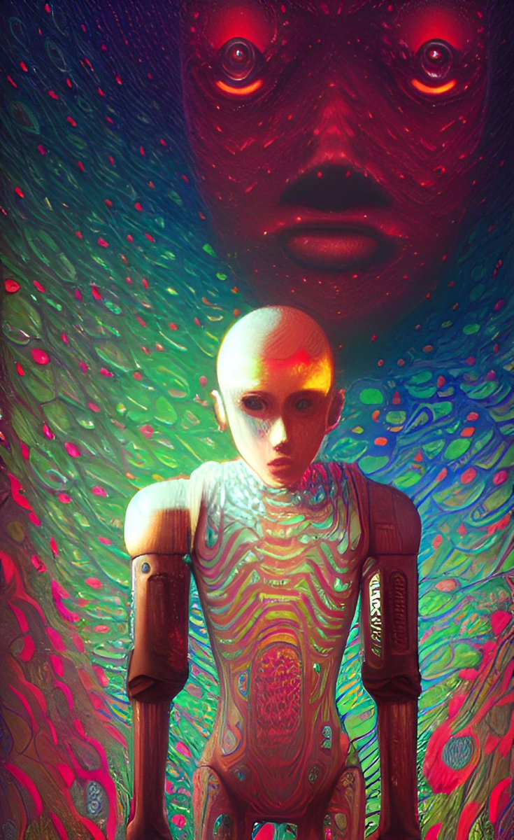 rushpoint_ai's tweet photo. Newborn 
#scifi #robot #android #alien #surrealism #aigeneratedart #aiart #aiia #aiartwork #aiartist #aiartcommunity #art #DreamDiffusion #wombo #wombodream #gayart #rushpoint https://t.co/matM6fNPYc