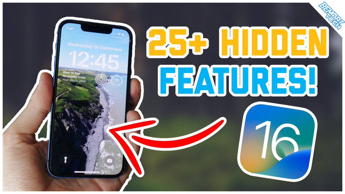 BenObiTech's tweet image. 🚨NEW VIDEO!!!🚨

25+ iOS 16 Hidden Features You Didn&apos;t Know About

🖥 youtu.be/88Ps4bstetI

#iOS16 #iOS16Features #iPhone14 #iPhone14Pro