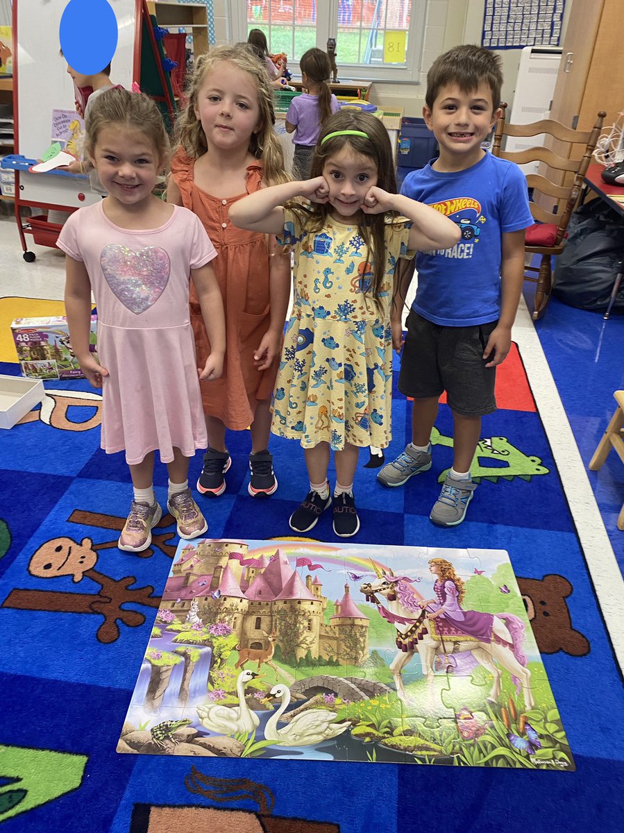 Our first day of learning centers was a huge success!  We used our fine motor skills to make projects, creativity to build structures, and collaboration to complete puzzles. @TisdaleSchool #tisdalerocks