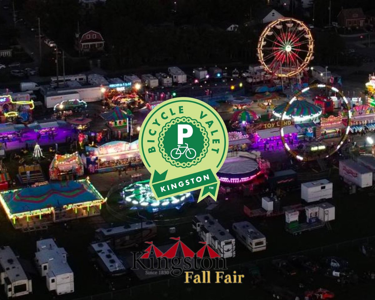 Guess what? BVK is going to be at the Kingston Fall Fair this weekend. From September 15-18 we'll be in front of the Memorial Centre ready to park your bikes and enjoy the day. Our hours are 3pm-8pm on Thursday, 10am-8pm on Friday and Saturday, and 10am-6pm on Sunday! 🌱