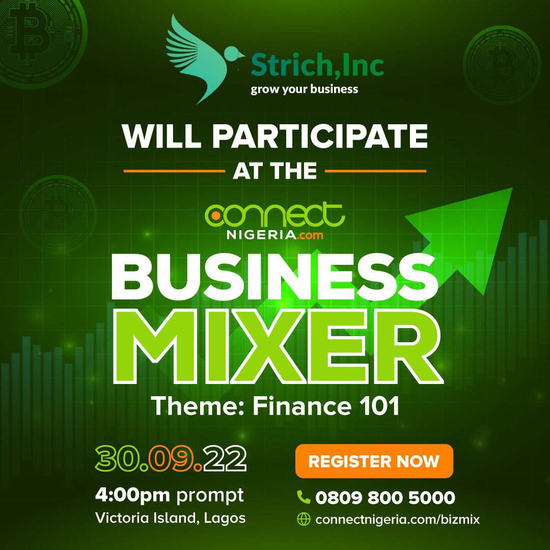 Strichinc's tweet photo. Strich, Inc. Would be participating at the Business Mixer Event 🥰🎉🎉🎉 https://t.co/oD3Wv3tB7M