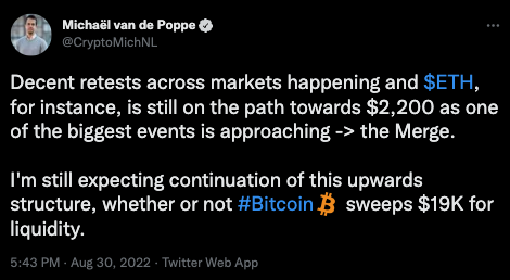 TheMergeTweets's tweet photo. 🐼🐼🐼

This tweet will live forever in the historic registry of @TheMergeTweets on the Ethereum blockchain

Token ID: XXXX
Tweet ID: 1564715361102188547
Author: @CryptoMichNL

The merge is coming⌛️

🐼🐼🐼 https://t.co/rYnlmaeU2V