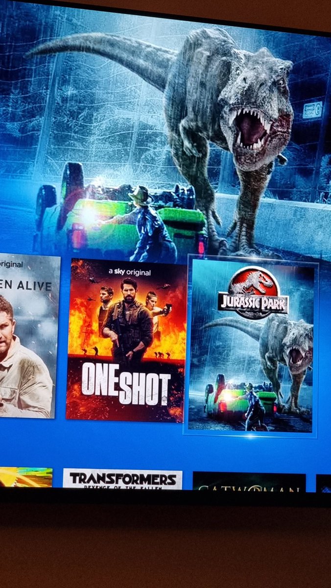 mrjamesnunn's tweet photo. Imagine seeing your latest film, next to your favourite film... just imagine. #lifegoals #oneshotmovie #jurassicpark https://t.co/r5ge599iRr