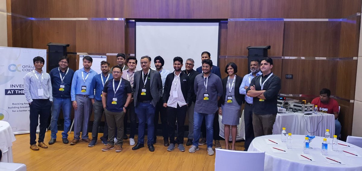 Super stoked to kick-off Ankur Capital Founders' Meet 2022!! 💥

Our first in-person Founders' Meet since 2019! 🙌🏼

Looking forward to a day of learning, networking, and relishing each other's company! 🤝🏼

#AnkurFM22 #SmilesAllAround