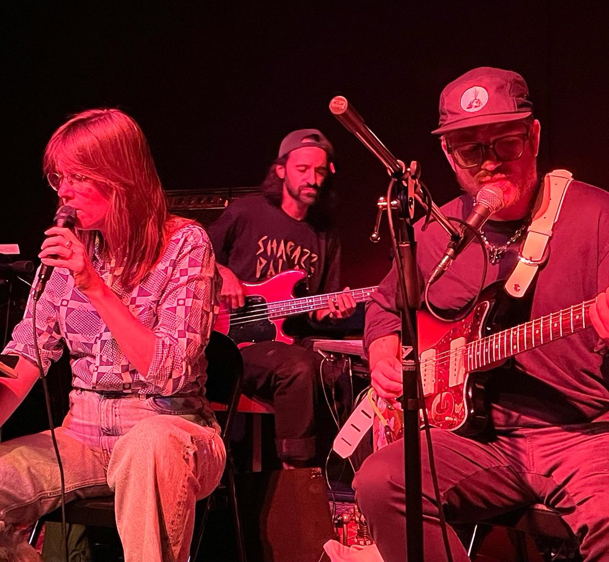 medusaeditions's tweet photo. haven’t had the privilege of seeing the great #EricChenaux  in a long, long time, so tonite’s sets with #RyanDriver &amp; #DougTielli as #TheDraperies, &amp; #ThomGill’s ‘Blessings’ ensemble was a rare gift! #blessings #saylaura #ericchenaux #ryandriver #tranzac #ratdrifting ✨✨✨✨💙 https://t.co/S0Y6MGURZw