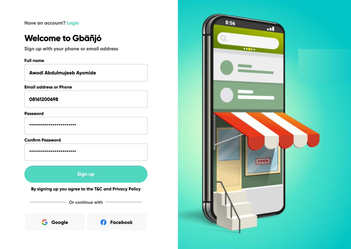 Platinum_024's tweet image. Day 26 - 29 
Day 27 ! 

Authentication And Sign up Page .

@Ingressive4Good @kenkarmah @IMTConf 

#I4G30DaysOfDesign #I4GDesignChallenge #I4GAmbassador