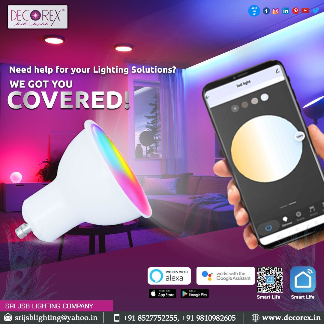decorexled's tweet photo. Need help for your lighting solutions? We got you covered!
Decorex GU-10 LED Lights
SRI JSB LIGHTING COMPANY
Call: +91 9457154581
E-mail: srijsblighting@yahoo.in
Website: https://t.co/LO1I9yIUh7
#Decorex #GU10_LED_LAMP #LED_Manufacturing #GardenLight #GardenSkipeLight https://t.co/2QE86iLuTO