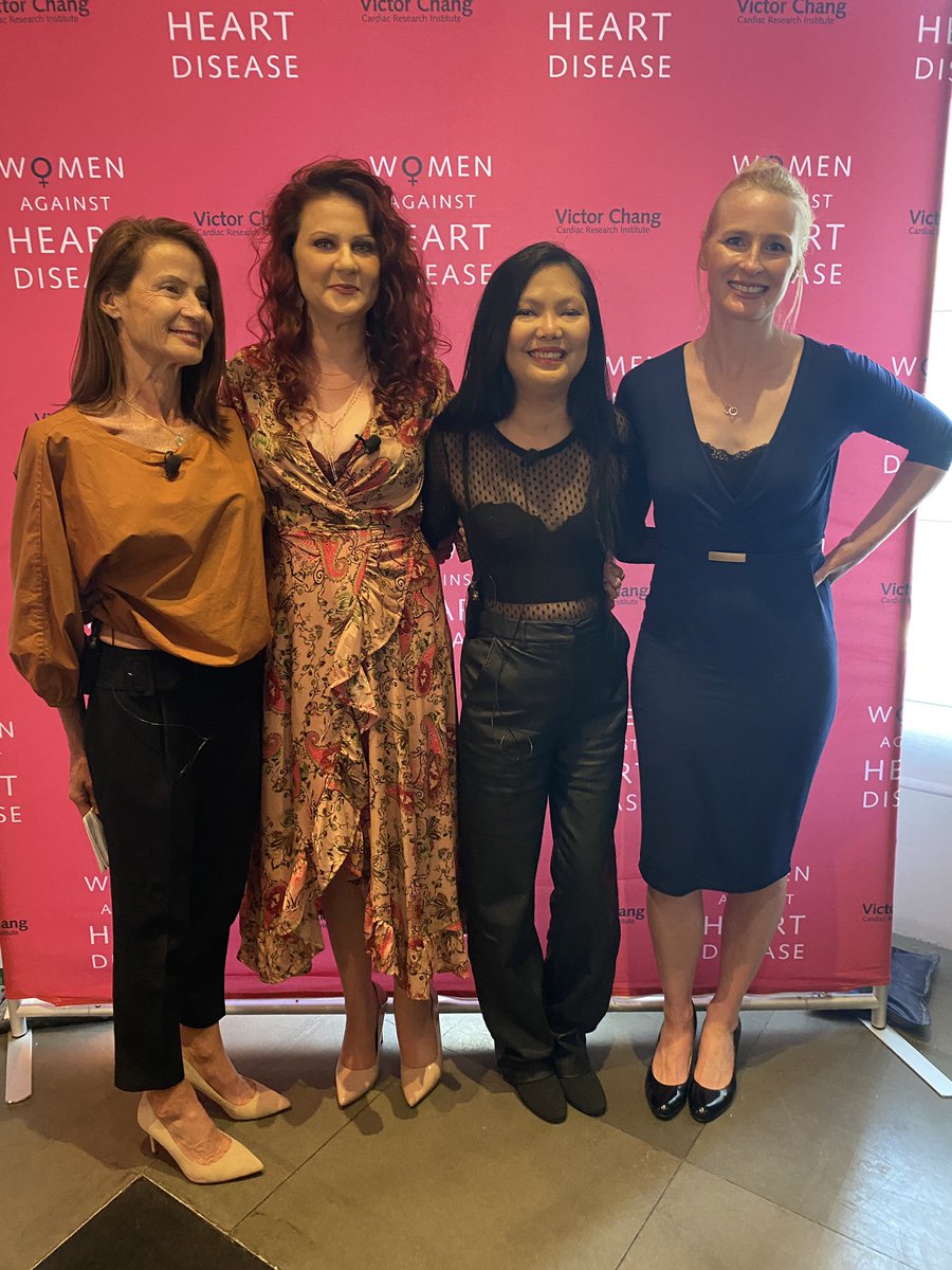 Thankyou to Victoria McGee, Marie Domingo and SCAD heart attack survivor Heather Turland for sharing your stories - and to @kovacic_jason @GeorgiGlover and the amazing team at @VictorChangInst for all you do! #womensheartdisease #womenshearts #womenshealth #womenandcvd