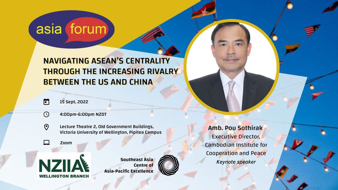 REMINDER: Navigating ASEAN Centrality through the increasing rivalry between the US and China. Join us in person or virtually on Thursday 15 September. Organised by <a href="/NZAsiaForum/">Asia Forum</a> in collaboration with <a href="/CAPESEAsia/">Southeast Asia CAPE</a>. lnkd.in/gQrFUXX3
