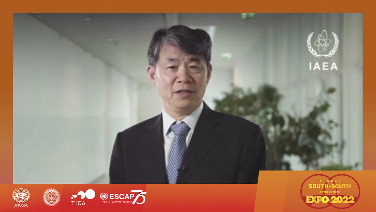 UNOSSC's tweet photo. 🗨️ #DGForum 2022: IAEA has extensive experience in leveraging #SouthSouth and #TriangularCooperation mechanisms. South-South cooperation is central to building capacity in Member States, including human resources, said Mr. Liu Hua, @IAEAorg Deputy Director General. https://t.co/OHi2mnelhQ