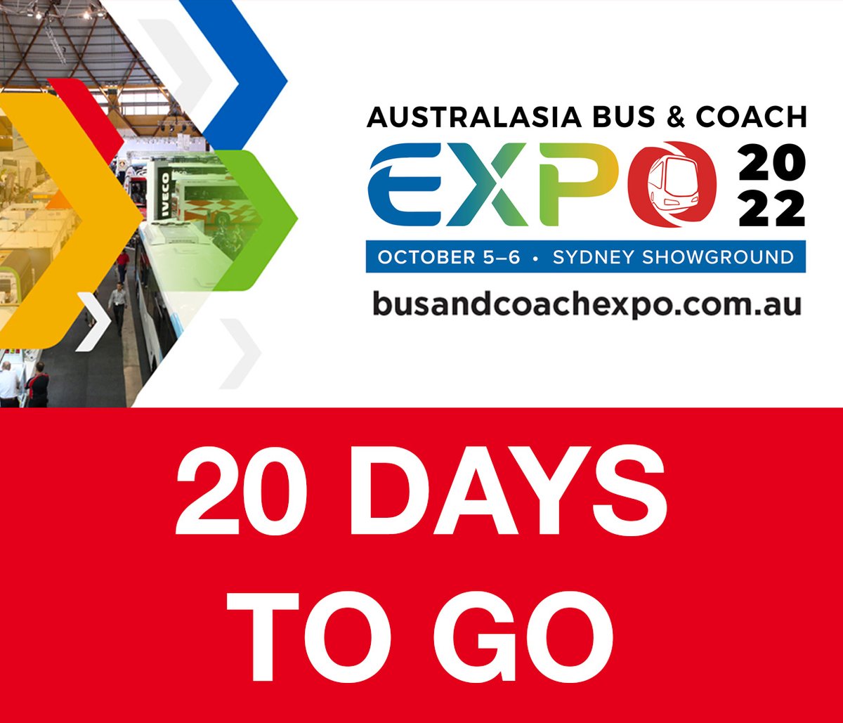 Excitement is building for the Australasia Bus &amp; Coach Expo 2022! Pre-register online via busandcoachexpo.com.au for free, quick and convenient entry. Registration for social events will close on 23 September 2022 (unless sold out prior), so book today to secure your spot!