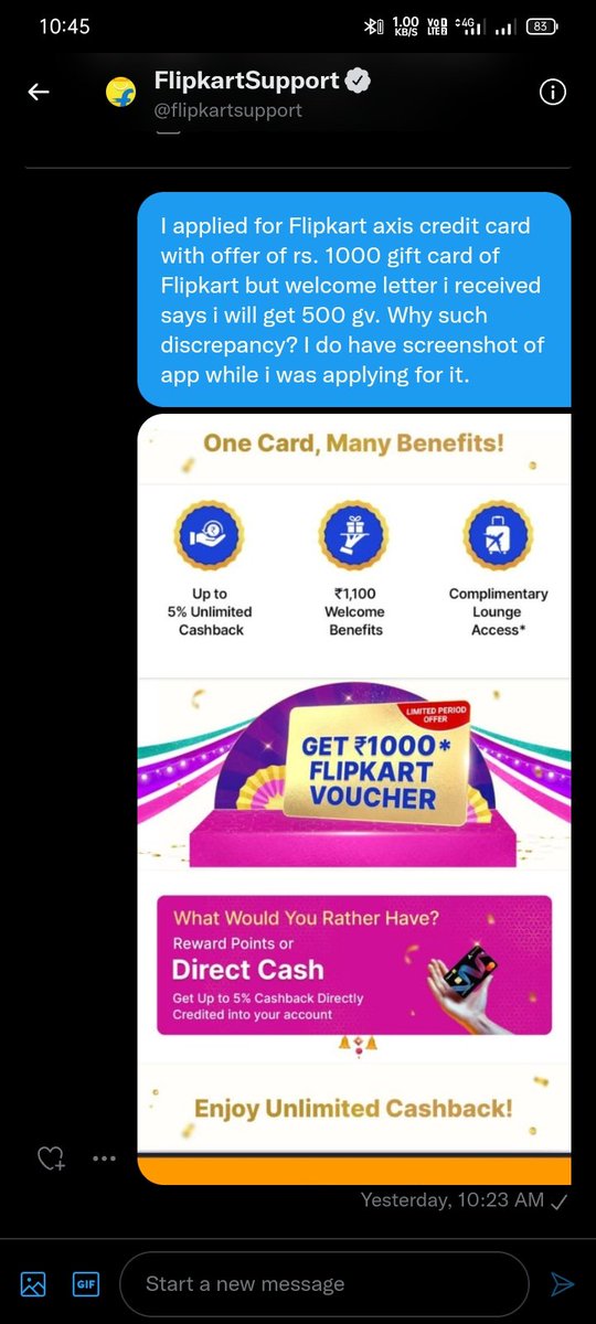 SinghRitik99's tweet photo. @Flipkart @flipkartsupport  sir my name is ritik kumar i had also share my issue but there is no any reply from you i had share my all concerned in you chat all chat are attached in this tweet. https://t.co/nf2pADg8rh
