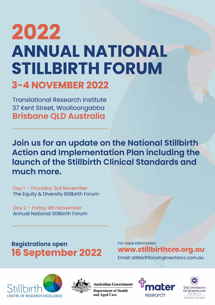 2022 Annual National Stillbirth Forum - Registrations open Friday 16 September.