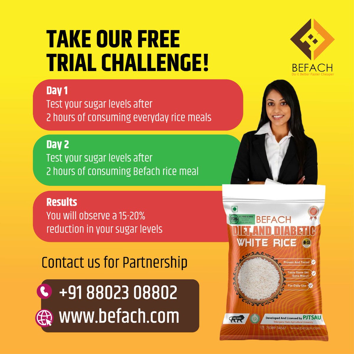Befach_rice's tweet photo. Take our free trial challenge!
online@befach.com
Call - +91 8802308802
#rice #gi #glycaemicindex #diabetesdiet #diabetic #healthylifestyle #diet #lowcarb #diabeteslife #healthyfood #diabetes #fitness #wellness #diabetescare #sugar #nutrition #highbloodsugar #weightloss https://t.co/X8RyXxYmog