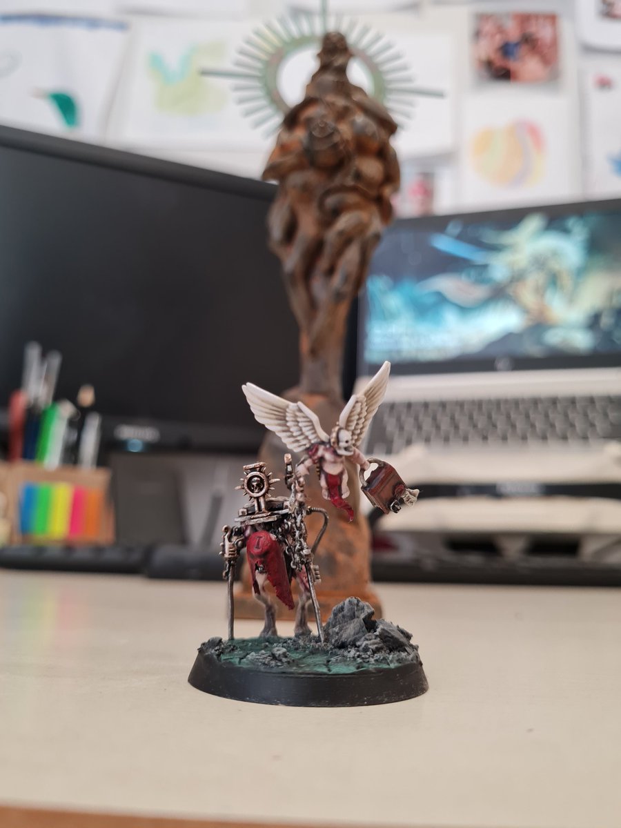 Dad_Hammer40k's tweet photo. Finally my beautiful lil boi has a friend. Massive thanks to the #smashbash team for an awesome competition. 
#warhammer #warmongers #inq28 #warhammer40k https://t.co/JzRNh8IshD