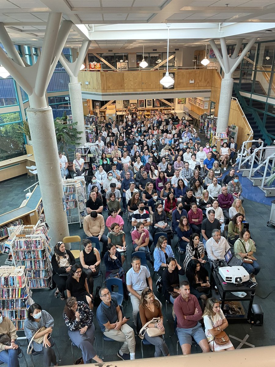 Amazing turnout for our Grade 8 Parent Night!  Great to have parents back in the building and what better way to start then with the Grad Class of 2027!  <a href="/WestVanSchools/">WestVanSchools</a> #westvaned
