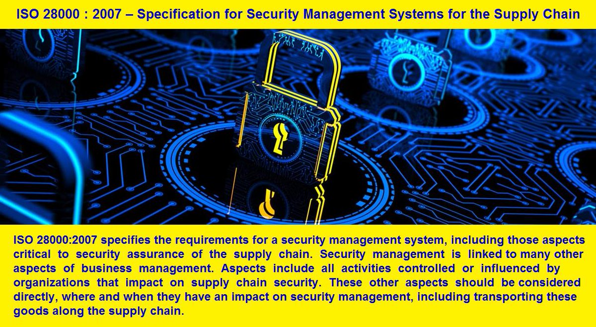 IQMSGlobal's tweet photo. Get more information about ISO 28000 : 2007
https://t.co/stIgdkDr73
#ISO28000:2007
#SecurityManagementSystems
#SecurityManagementPolicy
#SecurityRiskAssessment
#supplyChainSecurity
#SupplyChain https://t.co/2oDcFppQWY
