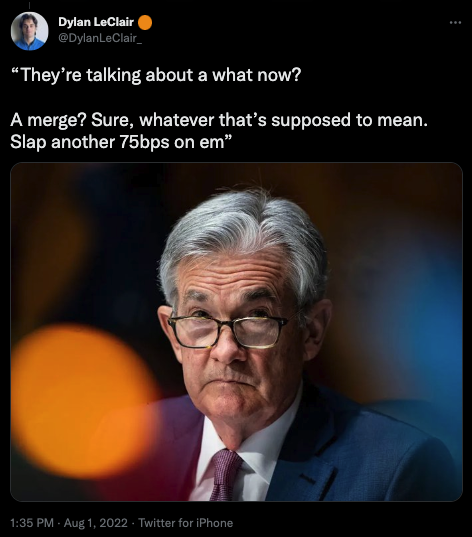 TheMergeTweets's tweet photo. 🐼🐼🐼

This tweet will live forever in the historic registry of @TheMergeTweets on the Ethereum blockchain

Token ID: XXXX
Tweet ID: 1554143896027922433
Author: @dylanleclair

The merge is coming⌛️

🐼🐼🐼 https://t.co/l7XsUPJXed