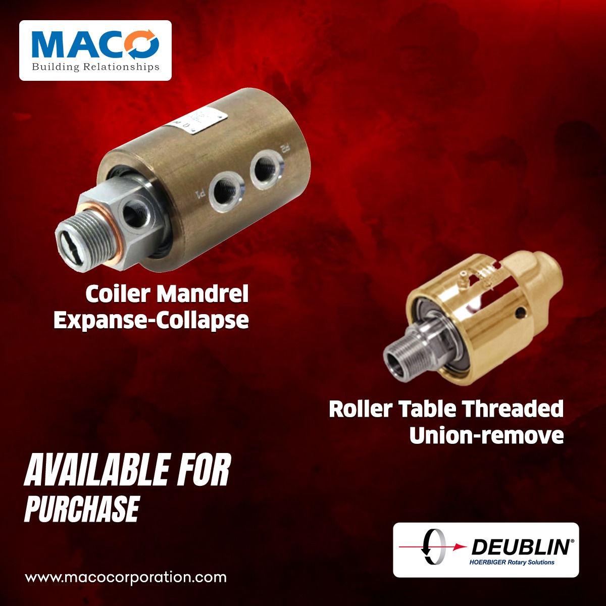 MacoCorporation's tweet photo. Authorised Supply of Rotary Union by Deublin, is available for you to Order and Purchase straight from us at Maco Corporation India Pvt Ltd. 
Send us your Enquiries at info@macocorporation.com or get in touch at 9331840626
#premiumquality #PremiumQualityProducts #macocorporation https://t.co/YMnqpRK53z