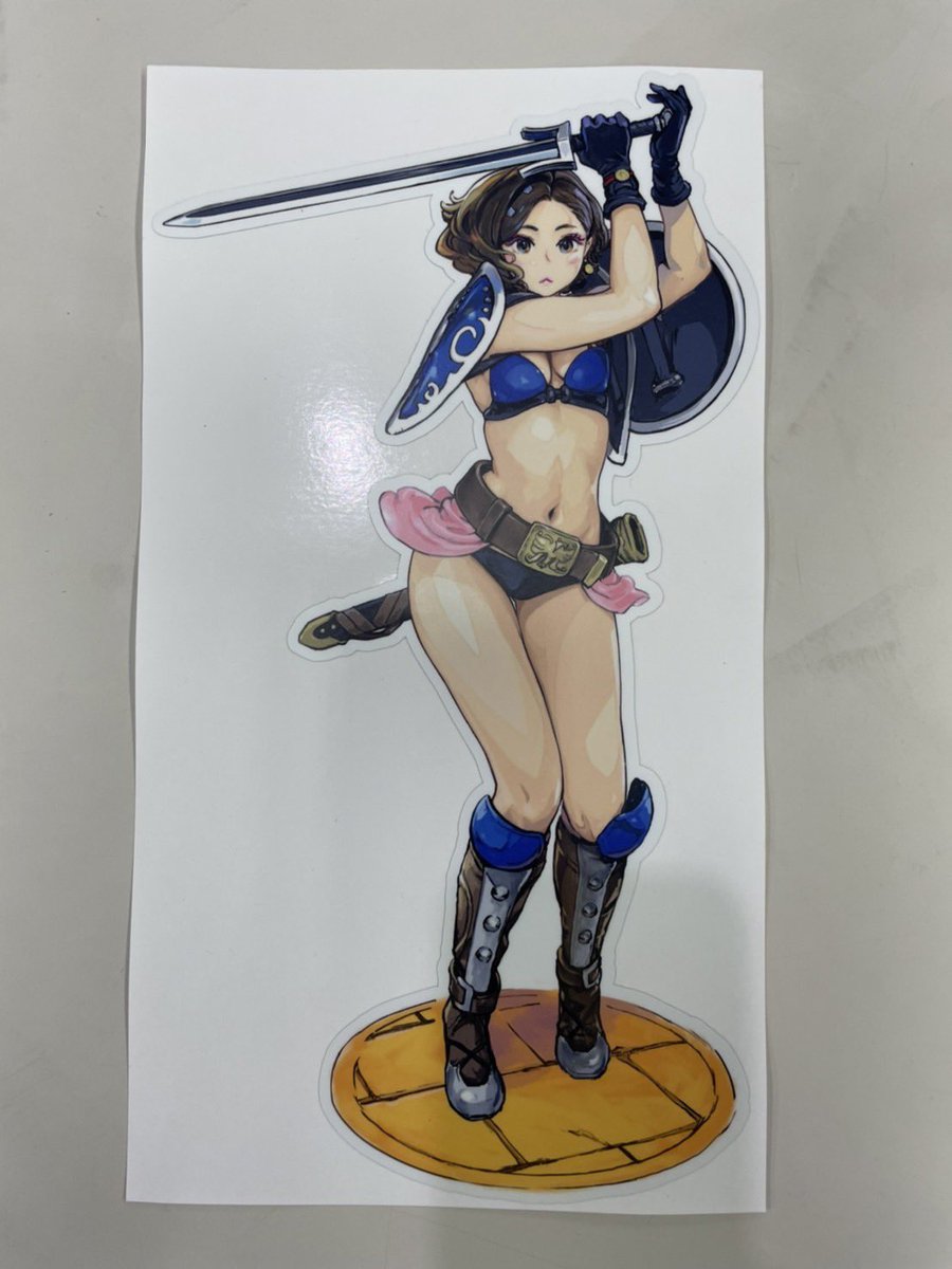 the Sword of Kishi Mieko特製リアルタイプステッカーなるもの。 