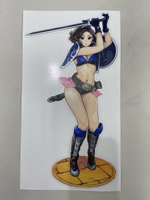 the Sword of Kishi Mieko特製リアルタイプステッカーなるもの。 