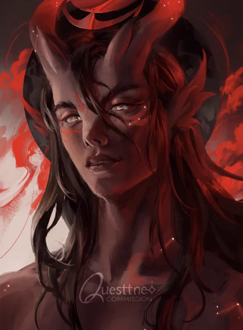 My favorite color lately :DDD QRT with red art  