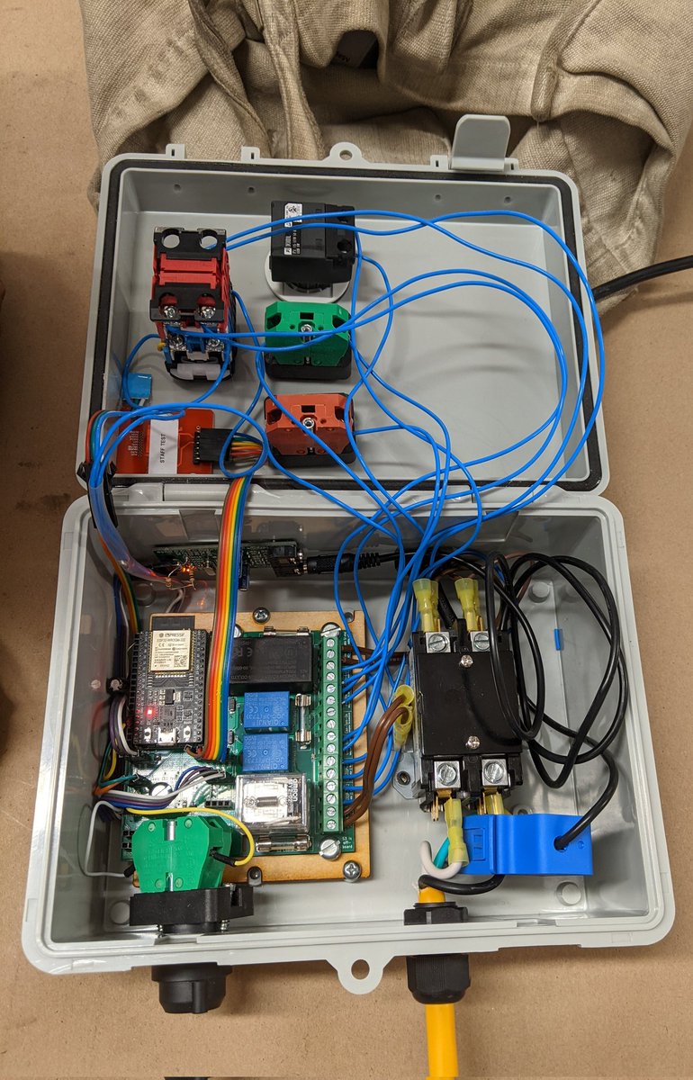 Definitely excited! Tonight I had my first working test of the tool authorization system I've been designing/ building. One step closer to having an open system for Makerspaces &amp; Fab Labs of all levels. 

✅custom circuit boards
✅Open Source firmware
✅custom small server/ API