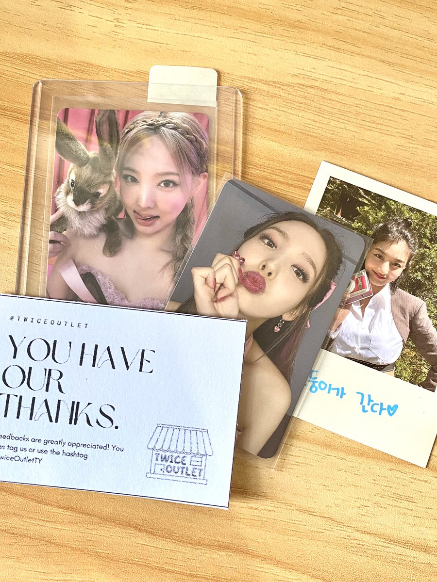 yuisarchivee's tweet photo. #TwiceOutletTY
mwhehe bunnyeon haver na !! thankyou so much they arrived safely and for being a kind seller too! 🫶🏻 https://t.co/yQgJpGahts