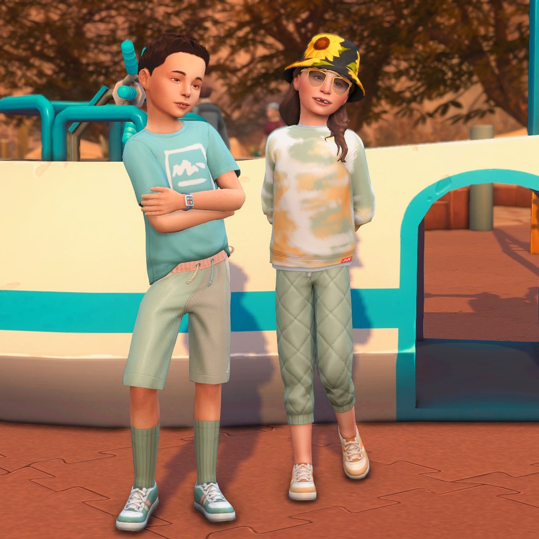 KiwiSimsKate's tweet photo. The new outfits in the #FirstFitsKit are 🔥 My kiddos are looking fresh!
Thank you to @EA_Australia & @Sims_ANZ for gifting me the code ❤️
#TheSims #Sims4 #ShowUsYourSims @TheSimmersSquad @TheSims @TheSimCommunity @simmersdigest @SIMGamingUK @HumansOfTheSims https://t.co/BZmnR71HIu