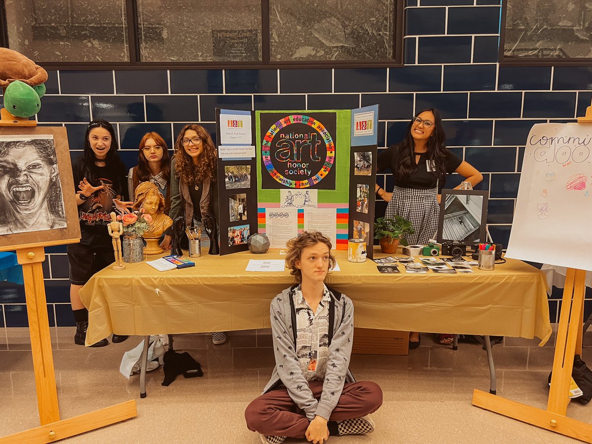 Yay Art! Our NAHS setup for Open House this evening was perfect.