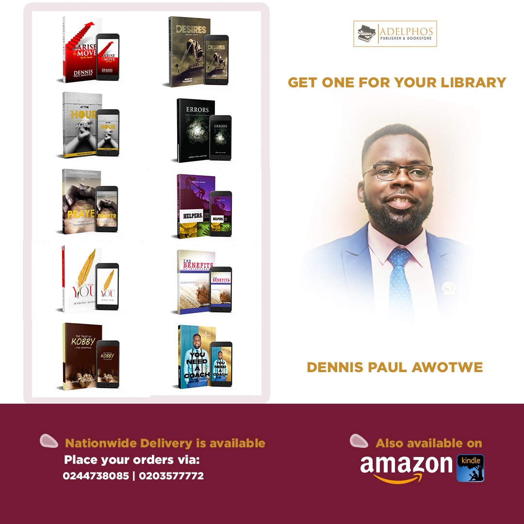 dennispaulawotw's tweet photo. Do call or what's app +233-0244738085 to place an order.
You can also visit https://t.co/sNCRWPrkKX and buy kindle edition.
God bless you for patronising and supporting this book ministry!
#Order
#Support
#AdelphosBookStore
#authorscommunity
#authorssupportingauthors https://t.co/fAdnfAiwRV