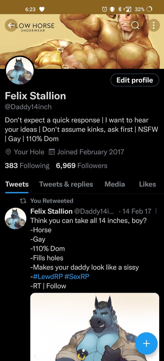 Daddy14inch's tweet photo. //What a follower count to come back to https://t.co/AUWHAD8GsG