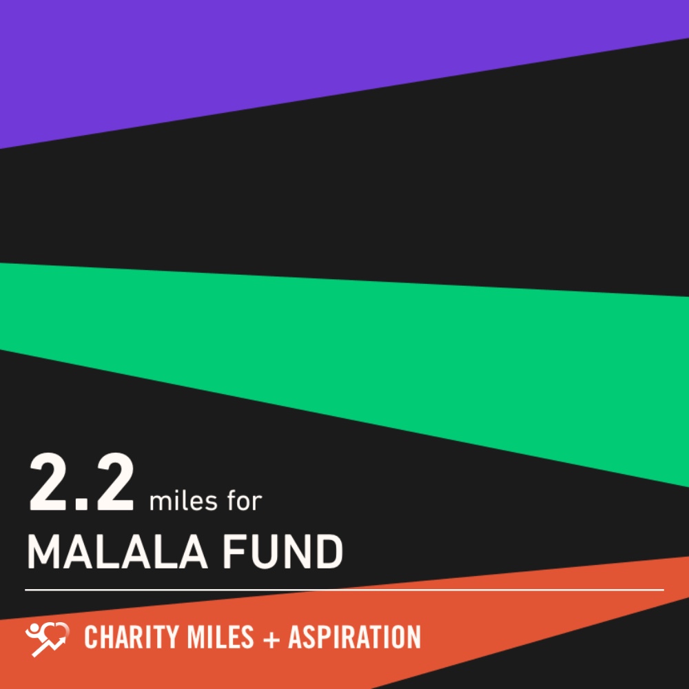 OrlethT's tweet photo. 2.2 @CharityMiles for @MalalaFund. https://t.co/gA7Yn5S223
