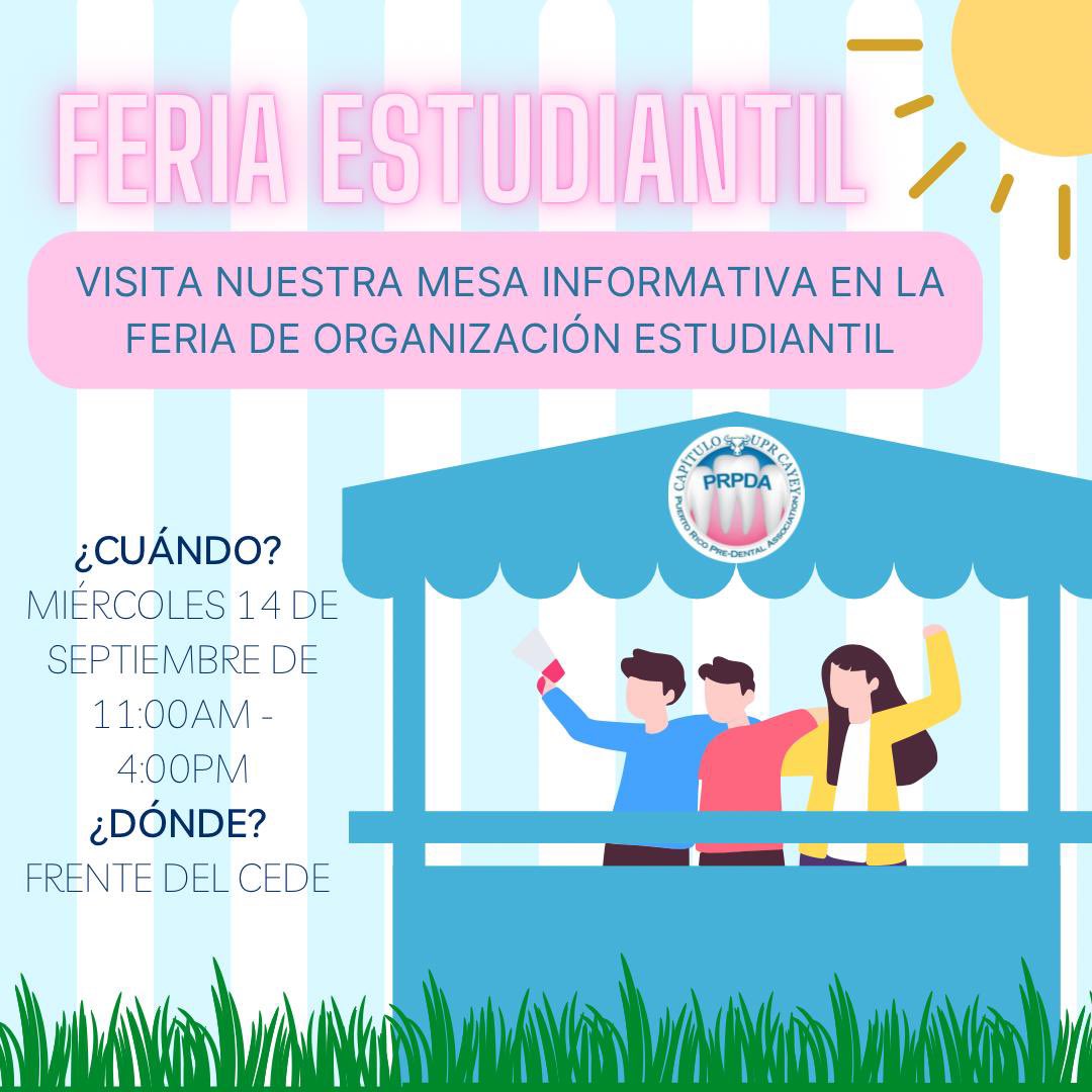 predentales's tweet photo. Saludos pre-dentales🦷

Les queremos recordar que mañana es la feria de organización estudiantil en la cual tendremos una mesa informativa frente al CEDE de 11:00am-4:00pm. Incluso les queremos recordar que mañana tendremos la venta y recogido de frappés. Esperamos verles! https://t.co/9nl88FrhlY