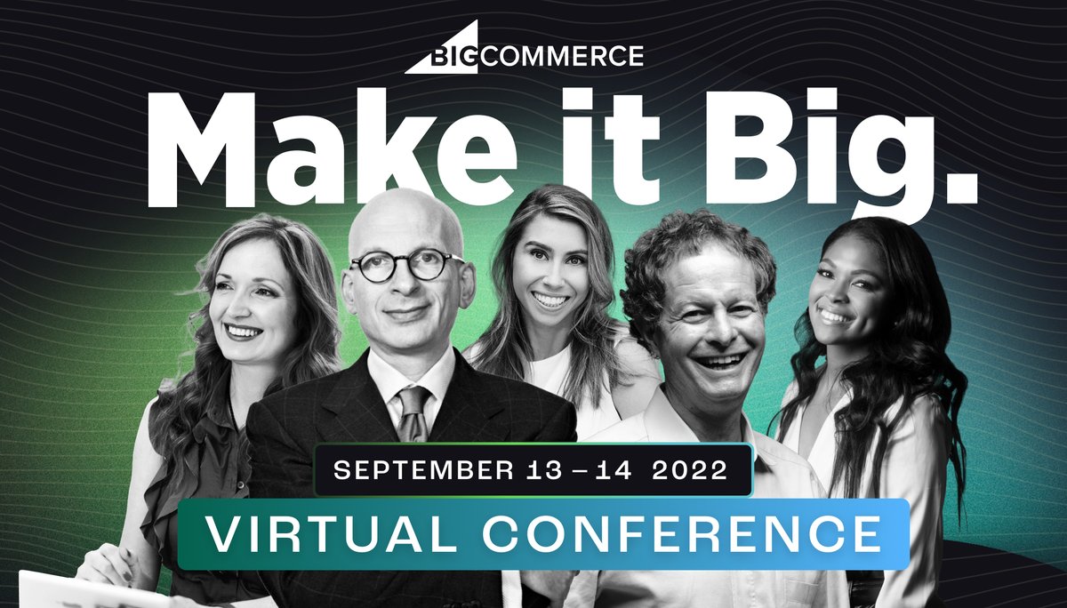 (AD) Can't wait for Day 2 of the <a href="/BigCommerce/">BigCommerce</a>  #MakeitBigConf! Looking forward to Seth Godin's keynote &amp; "Leading the Change: Women Empowering the Next Era of Entrepreneurs and Leaders." Register free &amp; watch today's replays too!: event.bigcommerce.com/make-it-big-20… #BigCommerce #MIB2022