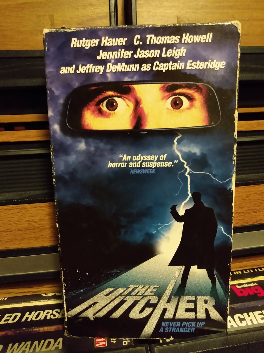 hojukoolander's tweet photo. My #scaretember "Thriller Killer" adventure hits the highway tonight with The Hitcher. A fright flick I've heard about for years, but am only just now strapping in for. https://t.co/MRp2G5k4WN
