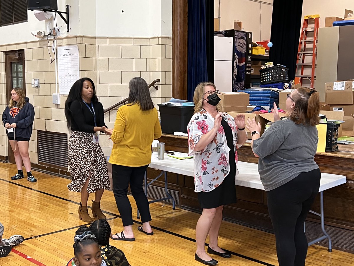 Tuesdays are for teamwork! Today we had some fun with a partner and a ping pong ball. Mr. Corlett and Mrs. Beale came out on top as leaders again. Go 5th grade! Any day of the week can be fun when you start with a little fun. Go Wolfpack! 💙🤍 <a href="/R_I_Schools/">Rock Island-Milan School District #41</a>
