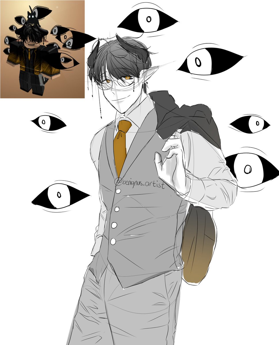 ArtistBenignus's tweet photo. hii, im back lol, i drew my new roblox avatar :> might not finish this cuz of school TT

#wip #robloxart #ArtistOnTwitter #art https://t.co/edmu4iz0Ox
