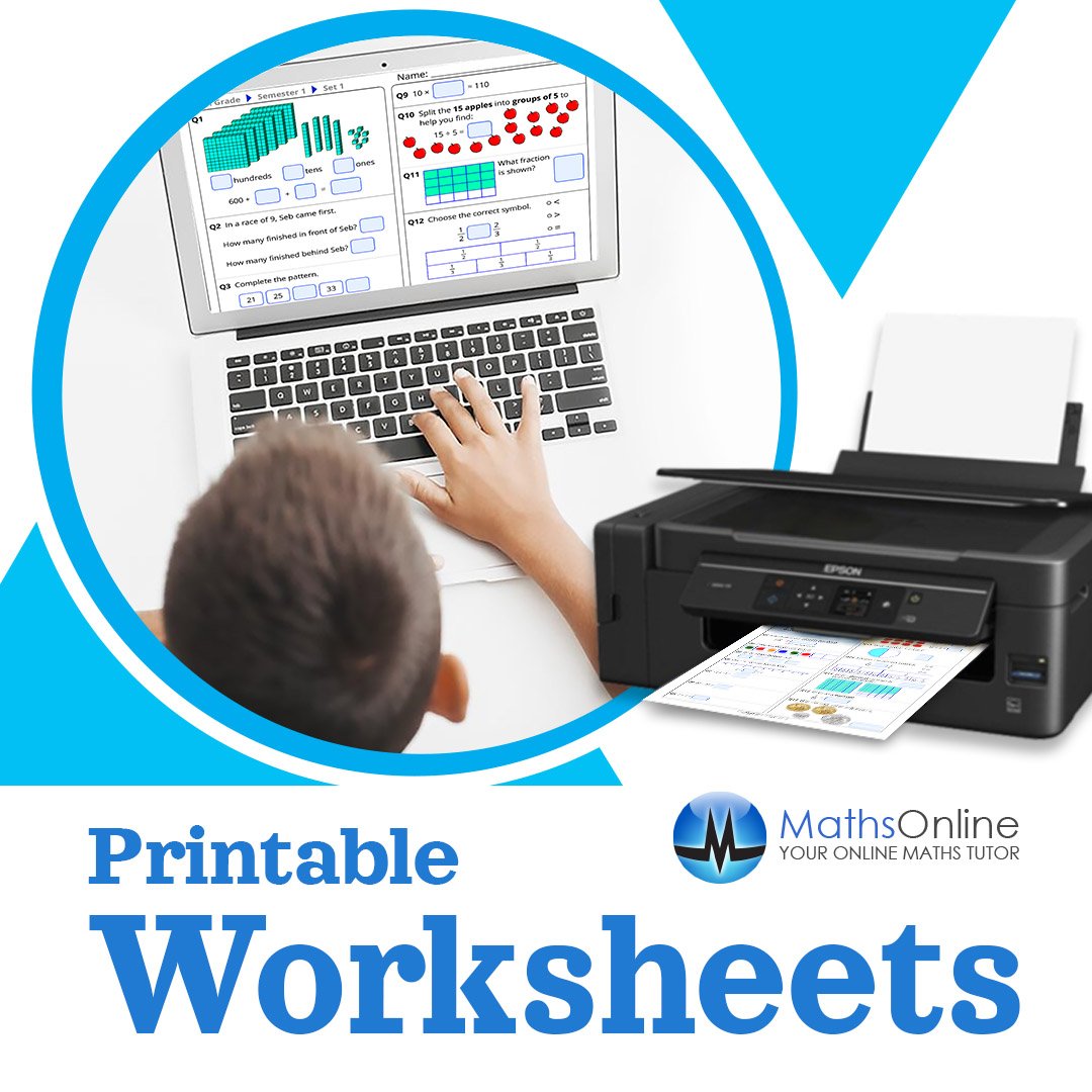 Following each maths tutorial there are interactive questions or an optional printable worksheet which tests the understanding of key concepts. This brings in the third learning style - Kinaesthetic, which is the process of actually doing the maths yourself.