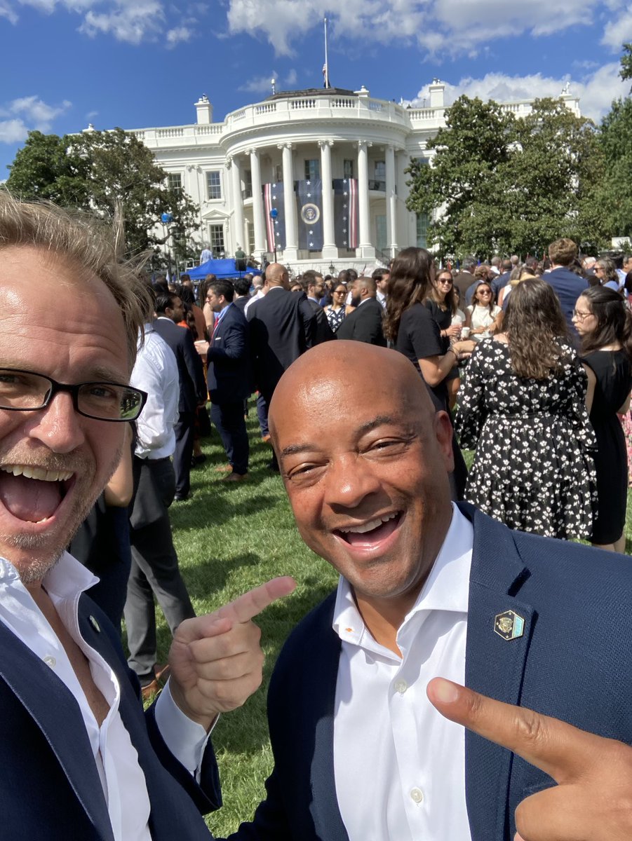 mattspete's tweet photo. Great to be at the White House today to celebrate the historic Inflation Reduction Act and single largest investments in climate. https://t.co/dl6dmEw8rX