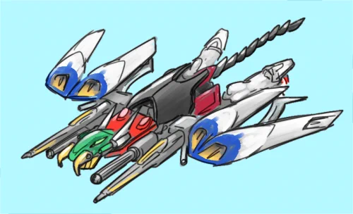 これは以前描いた僕の考えた最強ガンダムです 変形します 
