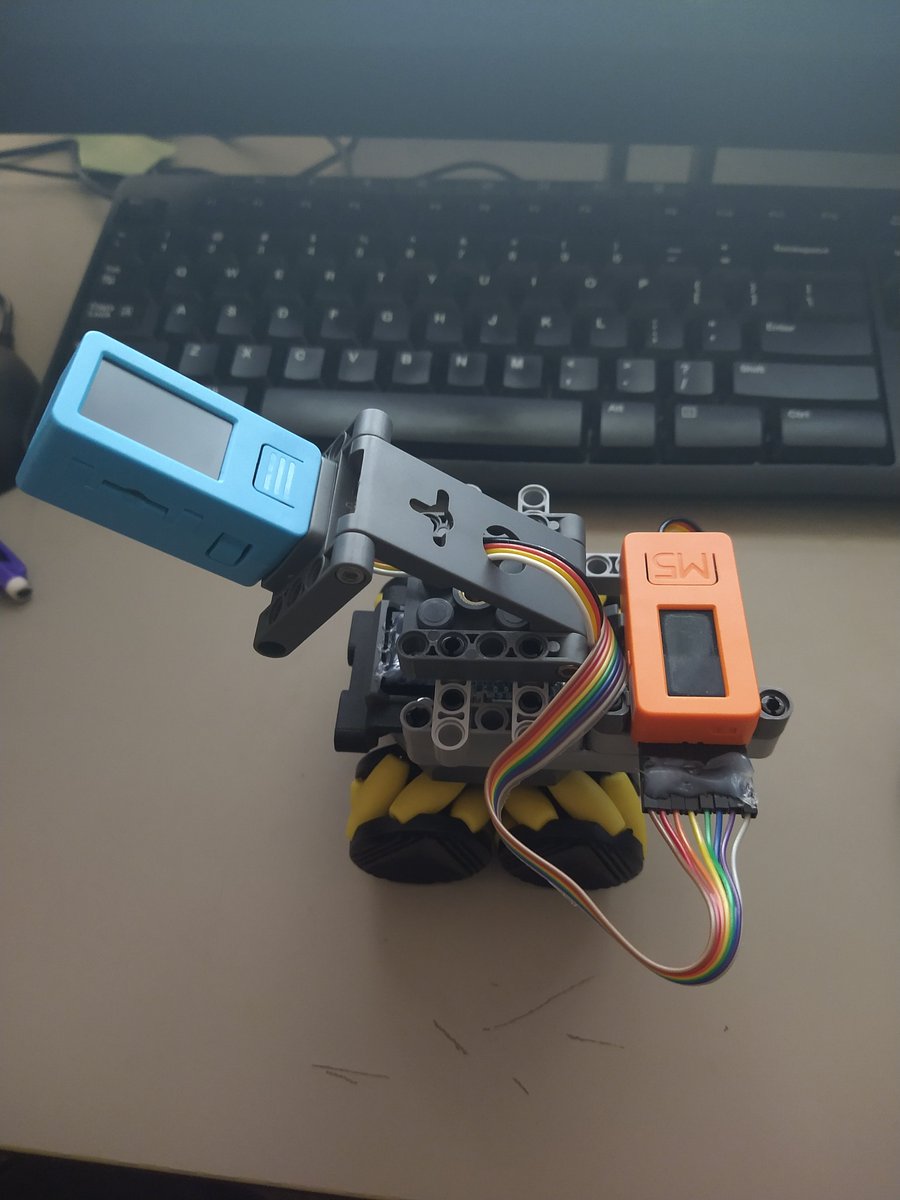 kd8bxp's tweet photo. Oh yeah, I replaced that #M5StickV with an updated #M5UnitV..... before and after.  
I 3D printed the mount for the #TailBat - It seems to work pretty well. https://t.co/8pFz3lGxl5